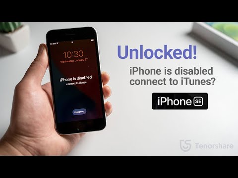 iPhone SE is Disabled, Connect to iTunes